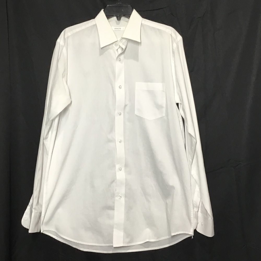 Adolfo Cotton-Poly Blend Dress Shirt (C9)